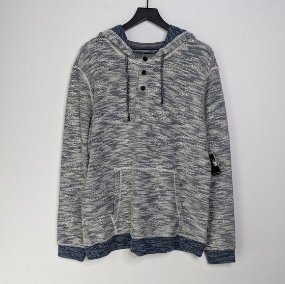 Union SEA//WA Heathered Blue & Grey Hood Pullover - Picture 1 of 14